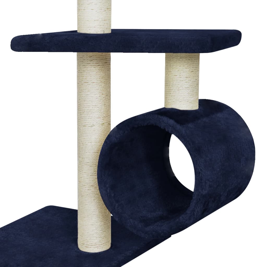 vidaXL Grattoir pour chats 260 cm bleu foncé