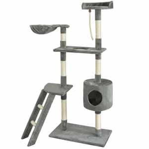 vidaXL Cat Scratching Post 150 cm Grey