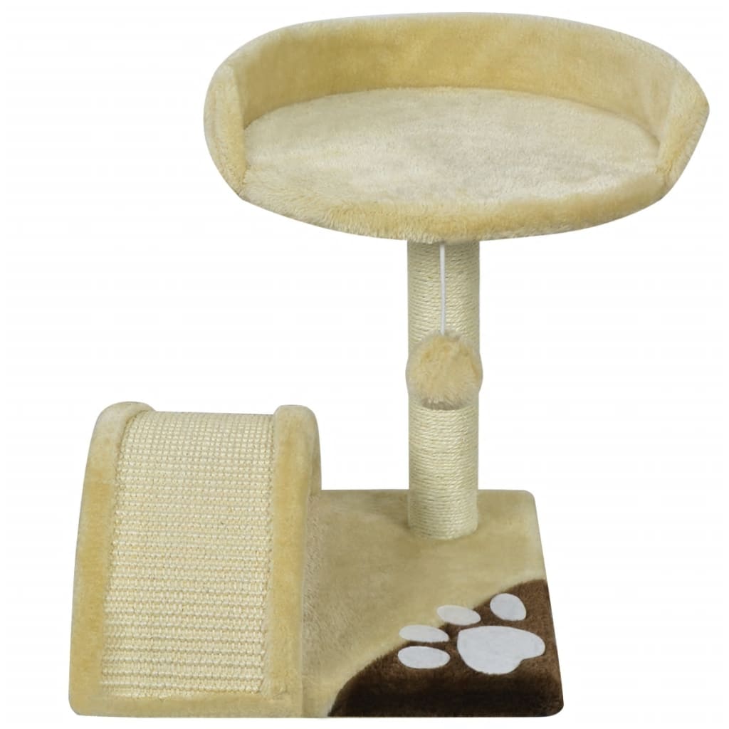 vidaXL Cat Scratching Post 40 cm Yellow and Brown