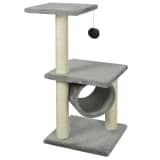 vidaXL Cat Scratching Post 65 cm Grey