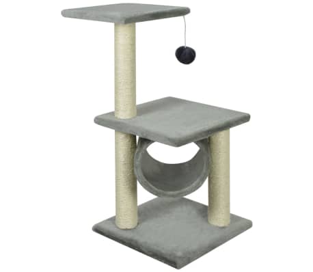 vidaXL Draskyklė katėms, stovas, 65 cm, pilka