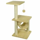 vidaXL Cat Scratching Post 65 cm Yellow