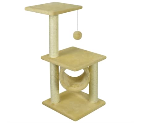 vidaXL Grattoir pour chats 65 cm jaune