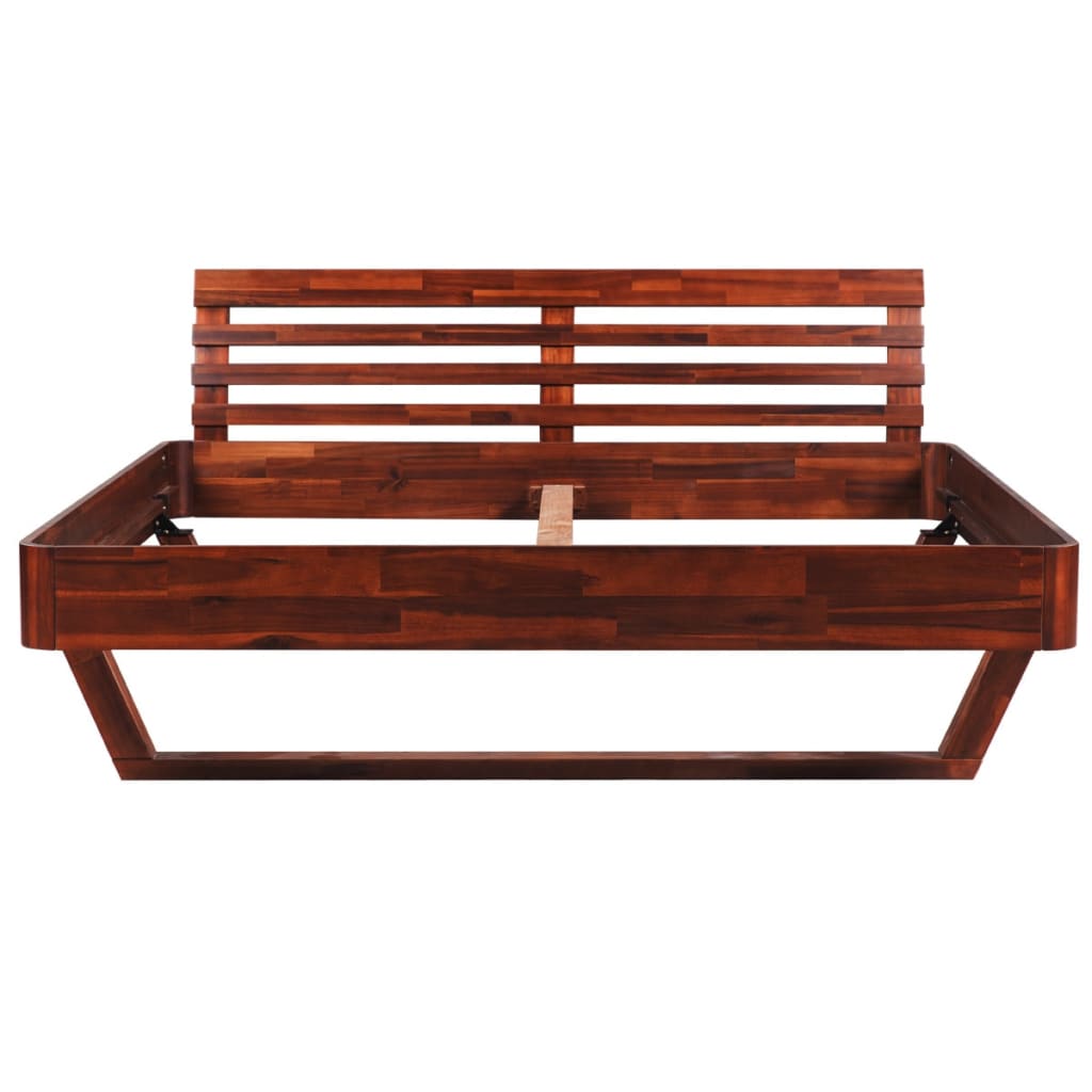 

vidaXL Bed met nachtkastje acaciahout bruin 180 cm