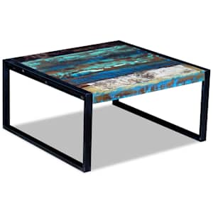 Konferenční stolek masivní recyklované dřevo 80 x 80 x 40 cm - obrázek 2