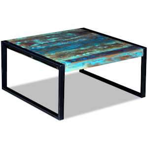Konferenční stolek masivní recyklované dřevo 80 x 80 x 40 cm - obrázek 3