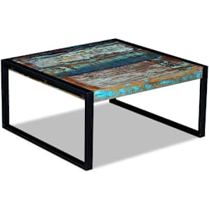 Konferenční stolek masivní recyklované dřevo 80 x 80 x 40 cm - obrázek 5