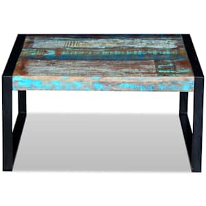Konferenční stolek masivní recyklované dřevo 80 x 80 x 40 cm - obrázek 6
