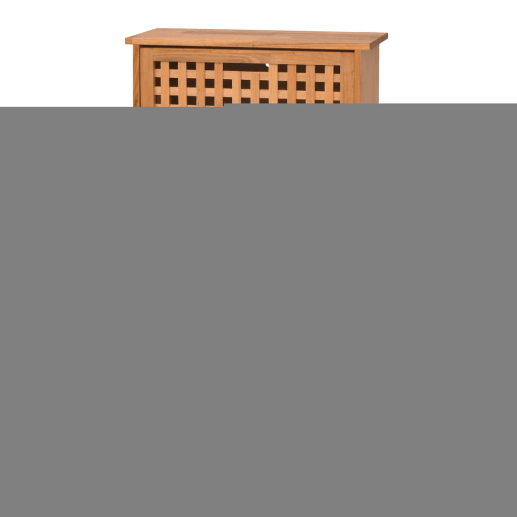 

vidaXL Schoenenkast massief walnoothout 55x20x104 cm