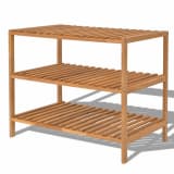 vidaXL Estantería de lavabo 65x40x55 cm madera maciza de nogal