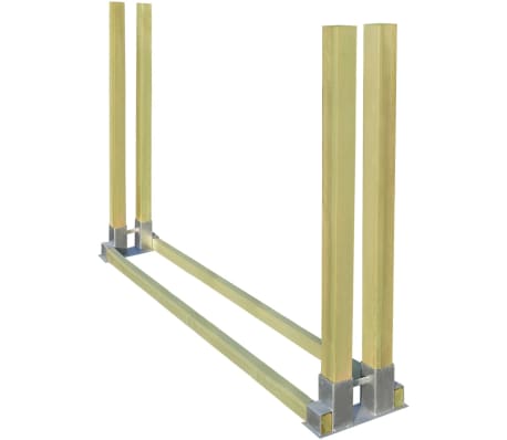 vidaXL Soporte para leña de madera 2000x340x1250 mm | vidaXL.es