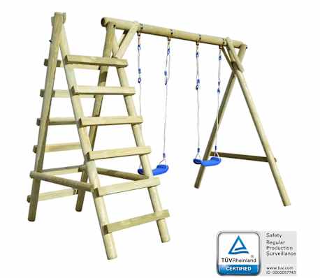 vidaXL Legno di Pino Altalena da Giardino per Bambini Gioco all/'Aperto Dondolo
