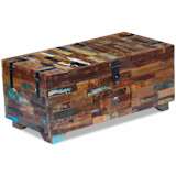 vidaXL Coffee Table Box Chest Solid Reclaimed Wood 31.5"x15.7"x13.8"