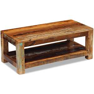 Konferenční stolek masivní recyklované dřevo 90x45x35 cm - obrázek 2