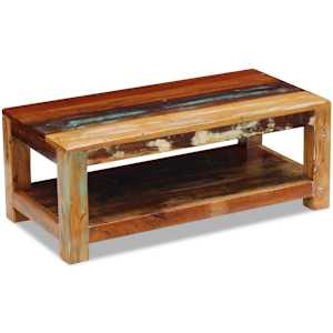 Konferenční stolek masivní recyklované dřevo 90x45x35 cm - obrázek 3