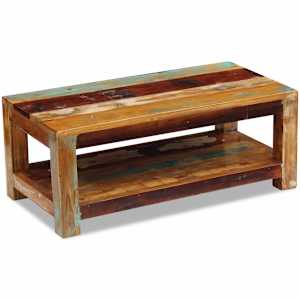 Konferenční stolek masivní recyklované dřevo 90x45x35 cm - obrázek 4