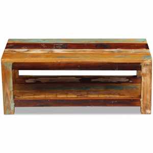 Konferenční stolek masivní recyklované dřevo 90x45x35 cm - obrázek 6