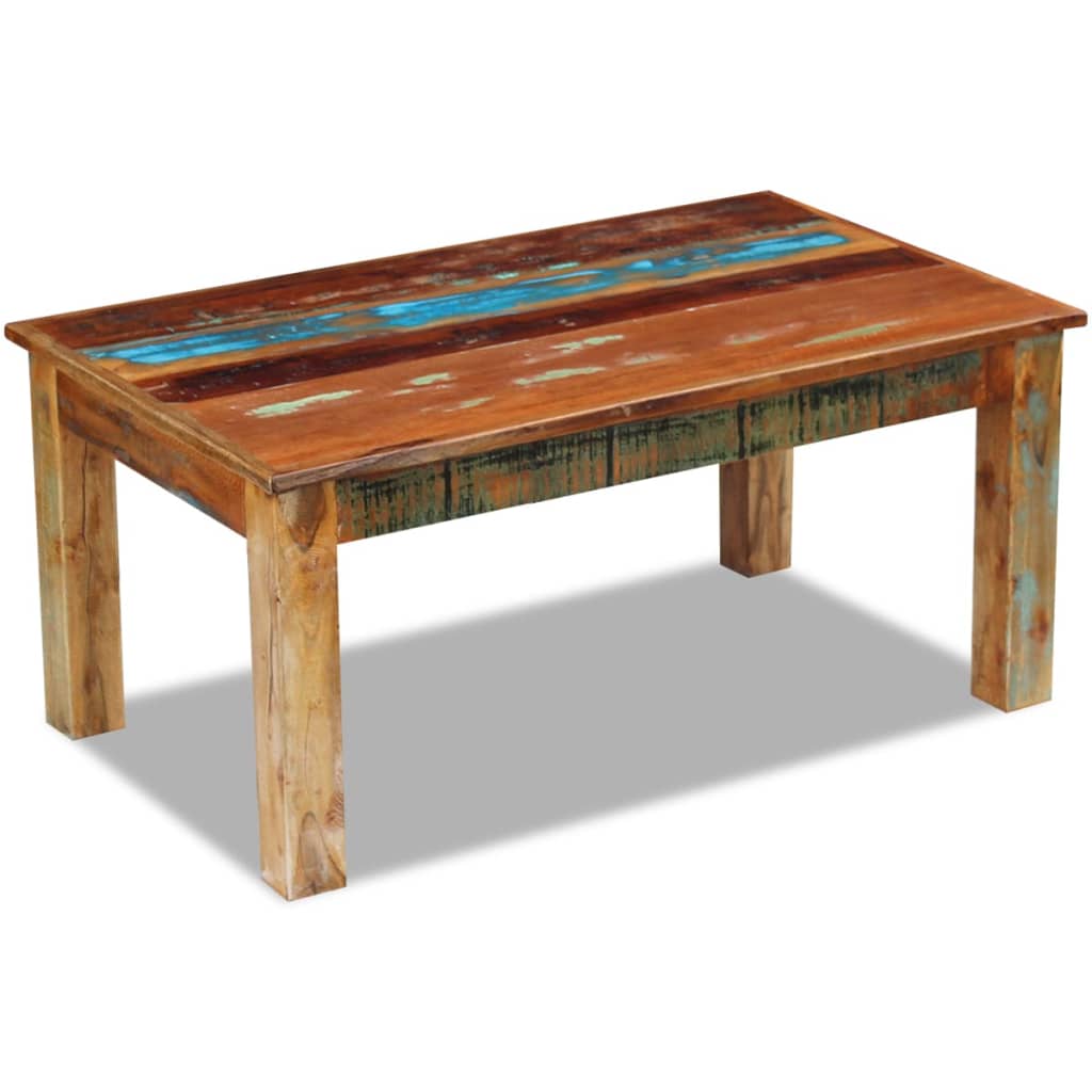 Image of vidaXL Coffee Table Solid Reclaimed Wood 100x60x45 cm