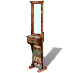 Zrcadlo do předsíně masivní recyklované dřevo 47 x 23 x 180 cm - obrázek 5