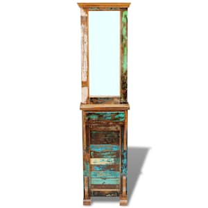 Zrcadlo do předsíně masivní recyklované dřevo 47 x 23 x 180 cm - obrázek 6