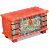 vidaXL Storage Chest Red Mango Wood 31.5"x15.7"x17.7"