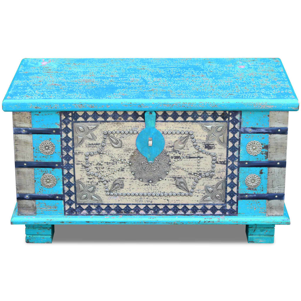 Baule Blu Legno Di Mango 80x40x45 Cm VidaXL 17 width=274