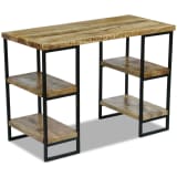 vidaXL Bureau mangohout 110x55x76 cm