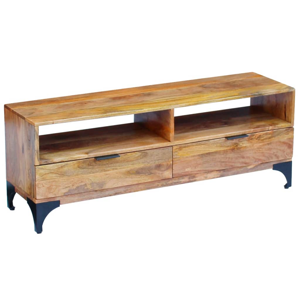 TV stolek mangovníkové dřevo 120 x 35 x 45 cm