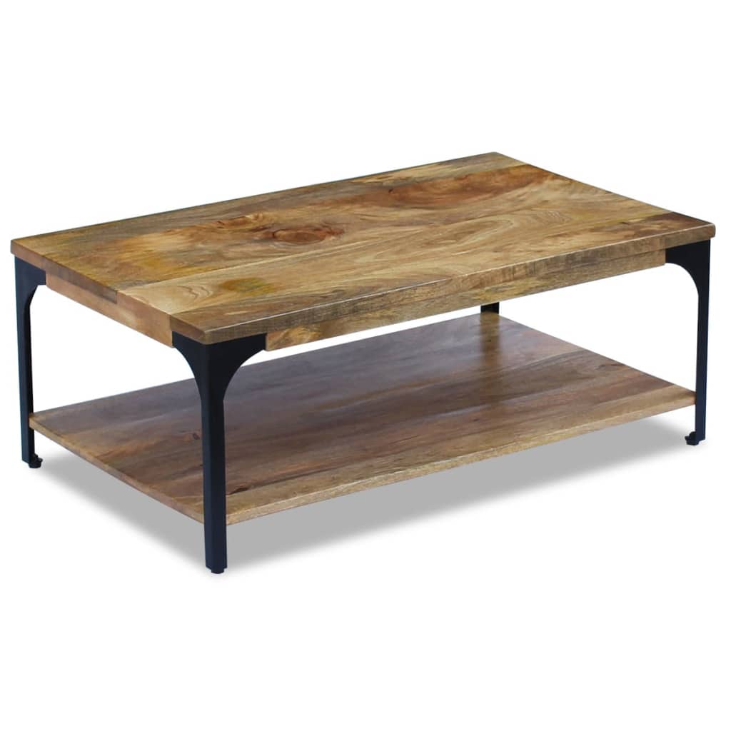 vidaXL Salontafel mangohout 100x60x38 cm