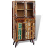 vidaXL Cupboard Solid Reclaimed Wood 90x40x190 cm