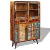 vidaXL Sideboard Recyceltes Massivholz 120x38x180 cm
