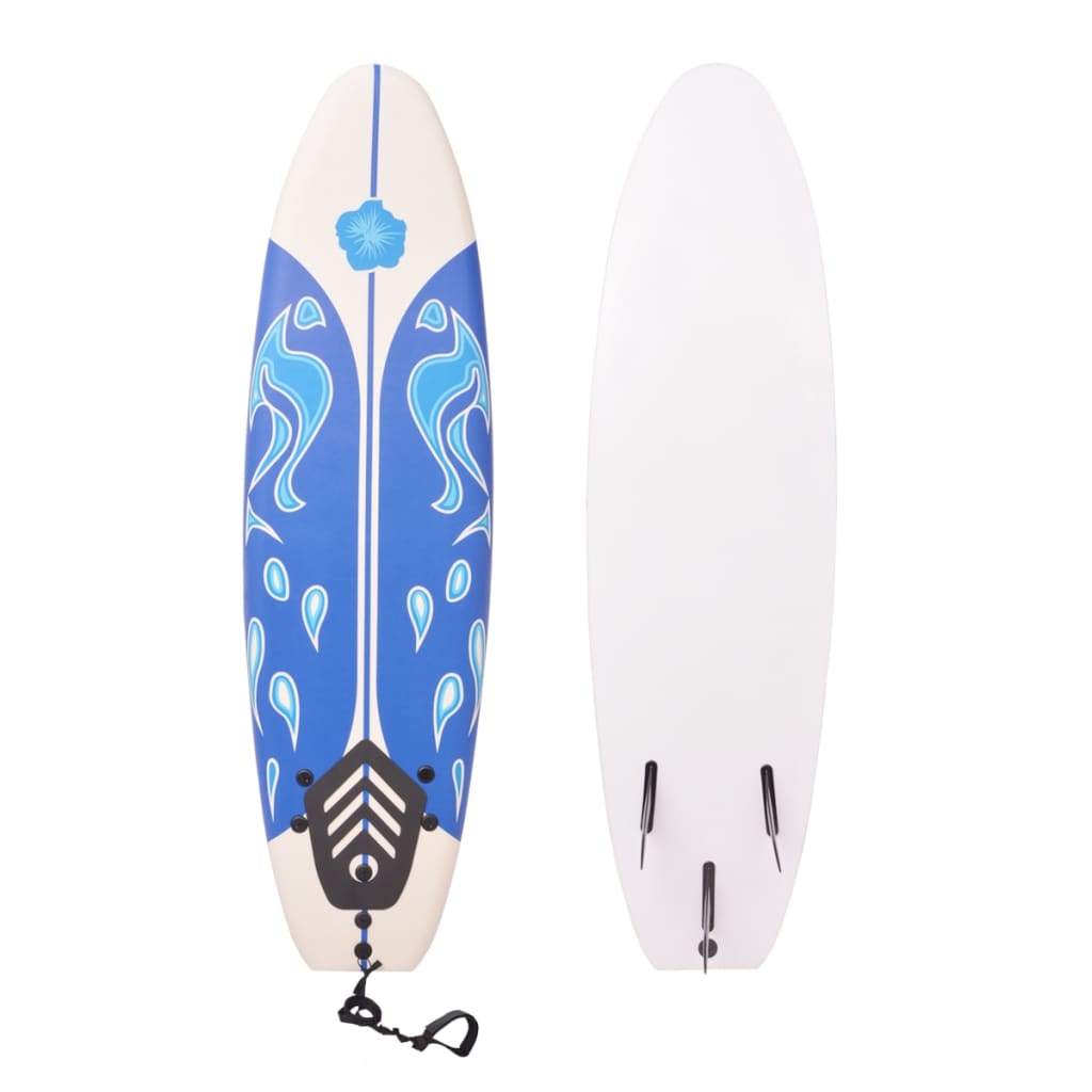 vidaXL Placă de surf 175 cm, albastru vidaxl.ro
