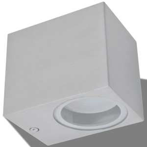 VidaXL Utend&oslash;rs LED Vegglampe 2 stk Firkantet Nedover