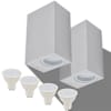 vidaXL LED-valgustid &otilde;ue 2 tk, kandilised, &uuml;les-/allapoole suunatud