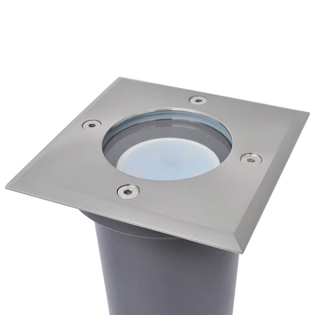 Thumbnail - vidaXL LED-Bodeneinbaustrahler 3 Stk. Outdoor Quadratisch