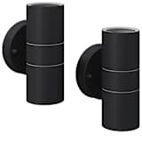 vidaXL Lámpara de exterior 2 uds acero ascendente/descendente