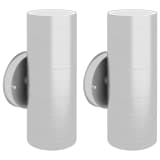 vidaXL Applique murale d'extérieur 2 pcs Acier inoxydable vers le bas/haut
