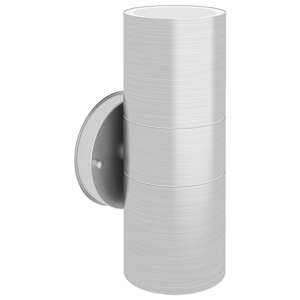vidaXL Utendørs vegglampe 2 stk rustfritt stål opp/ned