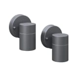 vidaXL Applique murale d'extérieur 2 pcs Acier inoxydable vers le bas