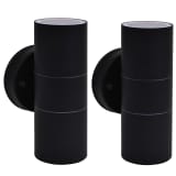 vidaXL Applique murale d'extérieur 2 pcs Acier inoxydable vers le bas/haut