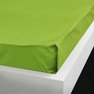 vidaXL 2 db pamut lepedő 240x260 cm alma z&ouml;ld