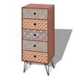 vidaXL Side Cabinet 5 Drawers Brown