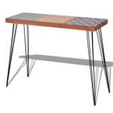 vidaXL Console Table 35.4"x11.8"x28" Brown