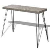 vidaXL Console Table 35.4"x11.8"x28" Gray