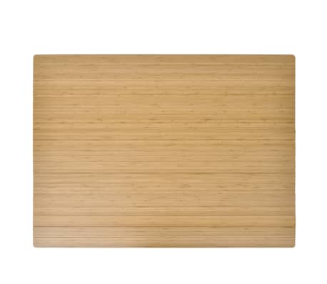 vidaXL Tapete proteção chão/tapete cadeira bambu natural 90x120 cm