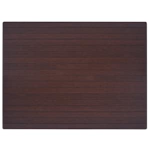 vidaXL stoleunderlag bambus brun 110x130 cm