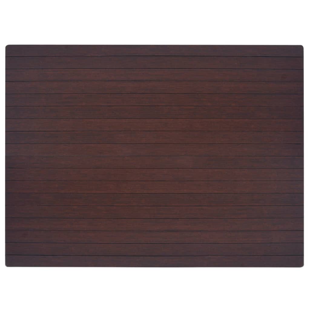 vidaXLi toolimatt/põrandakaitsematt bambusest, pruun 90 x 120 cm