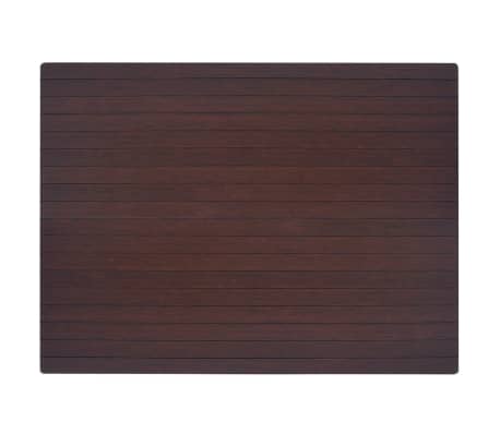 vidaXL Tapete proteção chão/tapete cadeira bambu castanho 90x120 cm