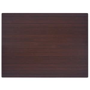 vidaXL Stoelmat/vloerbeschermende mat bamboe bruin 90x120 cm