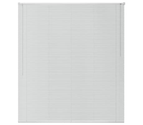 vidaXL Jaluzele pentru ferestre, aluminiu, 100 x 130 cm, alb